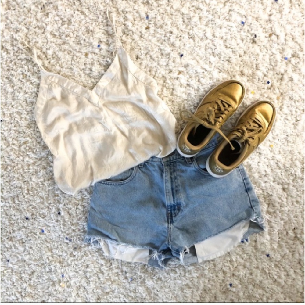 Aritzia Cream Silk Cami